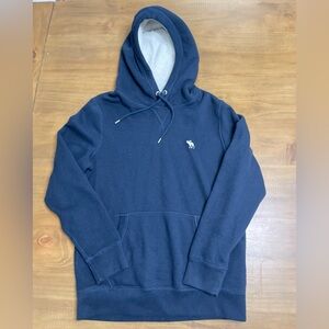 Men’s Abercrombie & Fitch Navy soft fleece hoodie sweater size XS